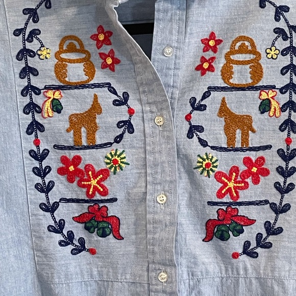 GIANNA VINTAGE CHAMBRAY EMBROIDERED WOMENS - Picture 3 of 8